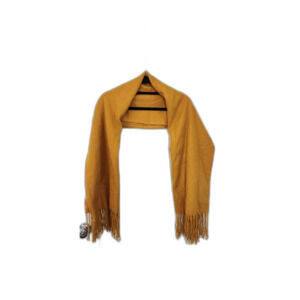 Womens Fall Yellow / Mustard Fringe Scarf